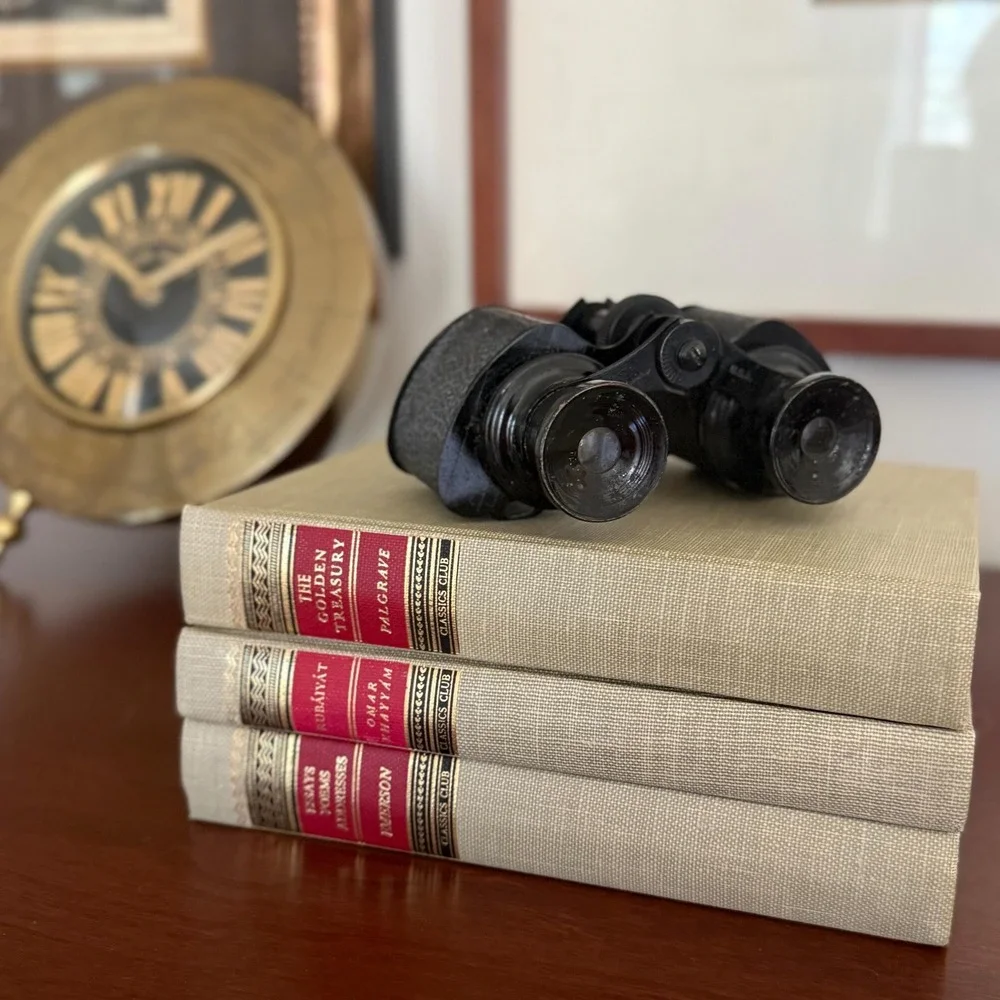 Vintage Opera Glasses Binoculars Black Metal  Trojan USA 1930s 1940s ~ 4.5